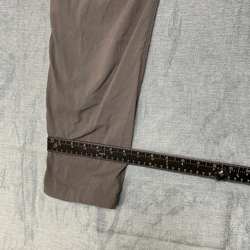 Rei Cooperative Chino Pants Mens 36Wx32L Gray Comfort Drawstring Tapered Leg